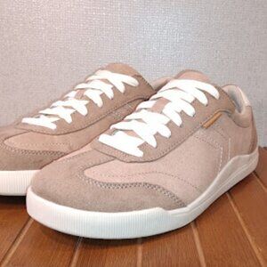 Dr. Scholl's Women's SZ 7.5 M Taupe Be True Lace Up Sneakers Tennis Shoes NWOB